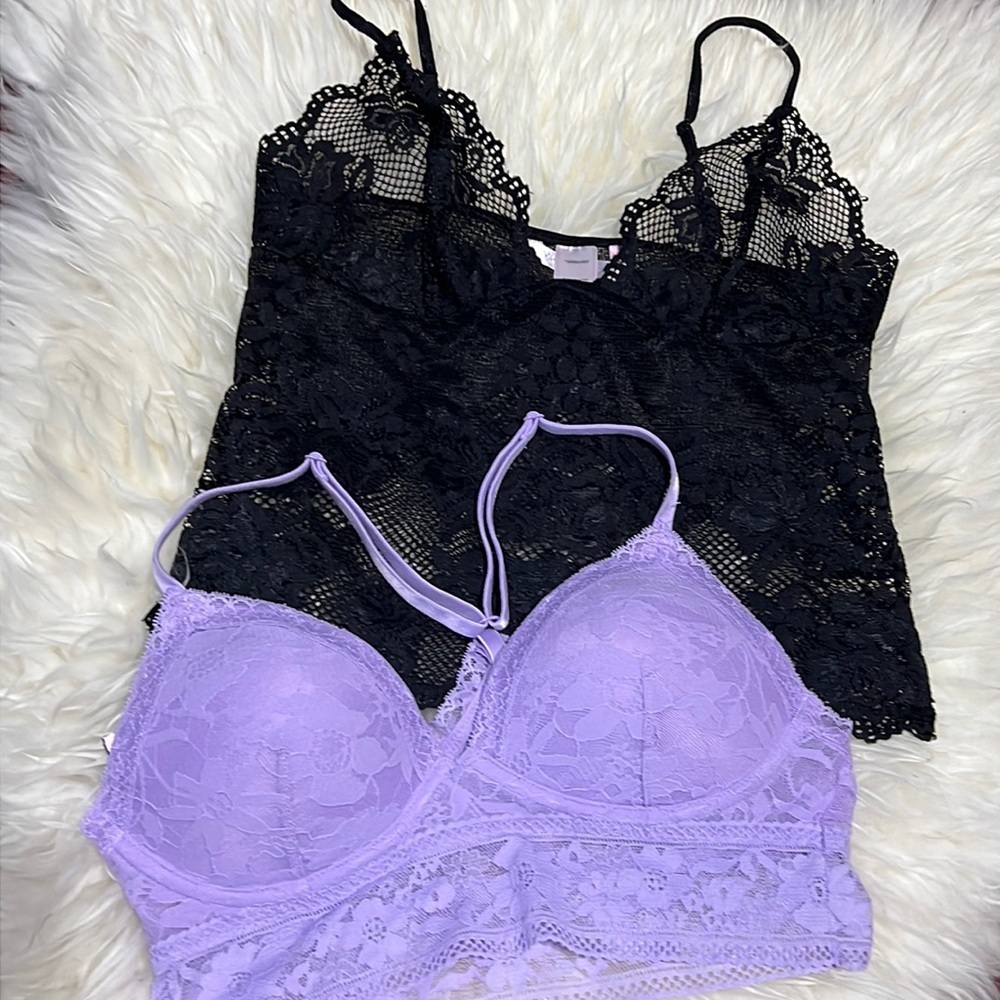 2 lace Victoria’s Secret Bralettes